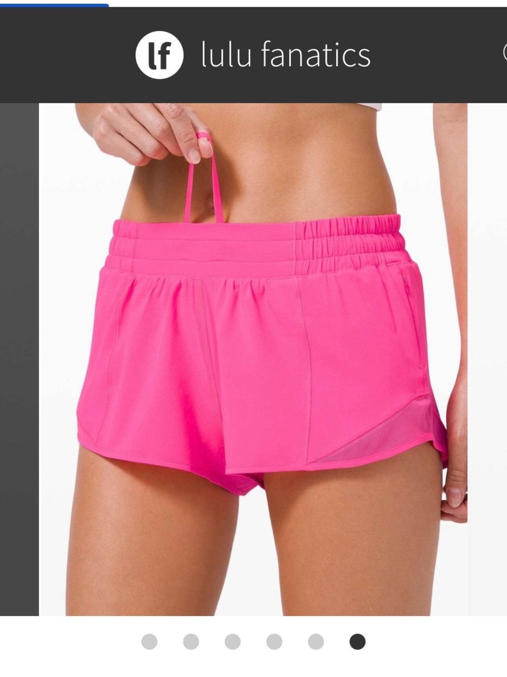 lululemon athletica Women’s Hot Pink Athletic Running Shorts